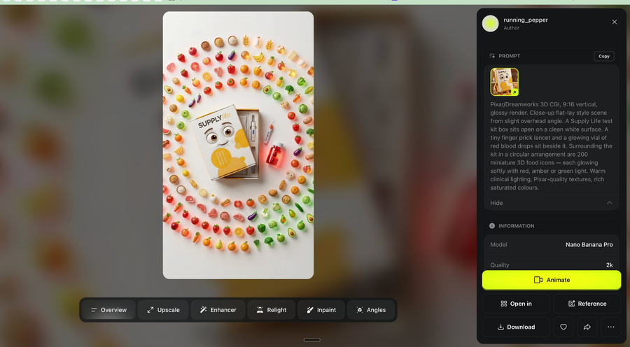 Nano-Banana Pro interface